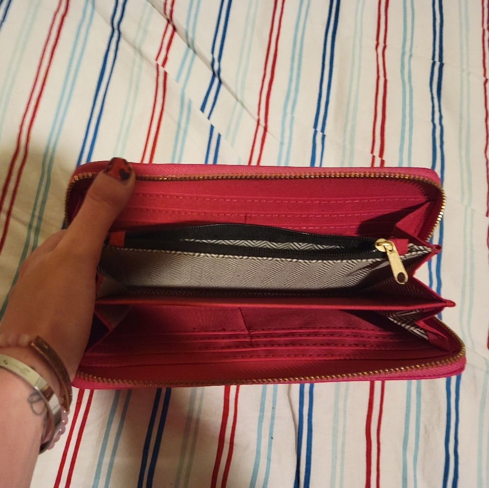 Pink Zip Wallet - Picture 2 of 2